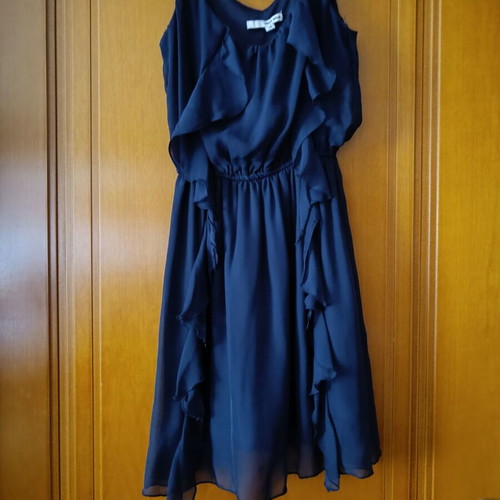 Blue dress with gold straps used