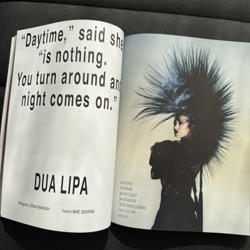 032c magazine 39th issue, Berlin Summer 2021, Dua Lipa cover