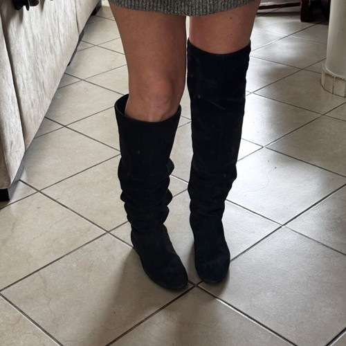 Isabel Marant over-the-knee boots like new, black suede, size 38