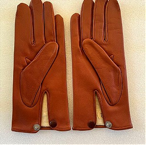 Ανδρικά δερμάτινα γάντια σε καφέ χρώμα, νούμερο large