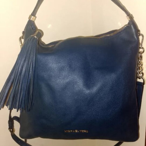 Michael Kors blue backpack