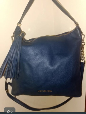 Michael Kors blue backpack