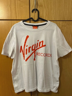Virgin Records cotton short-sleeve T-shirt like new, white, size L