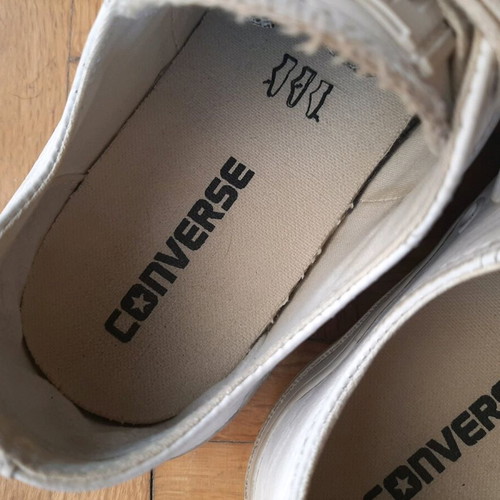 Converse leather white shoes used, size 39