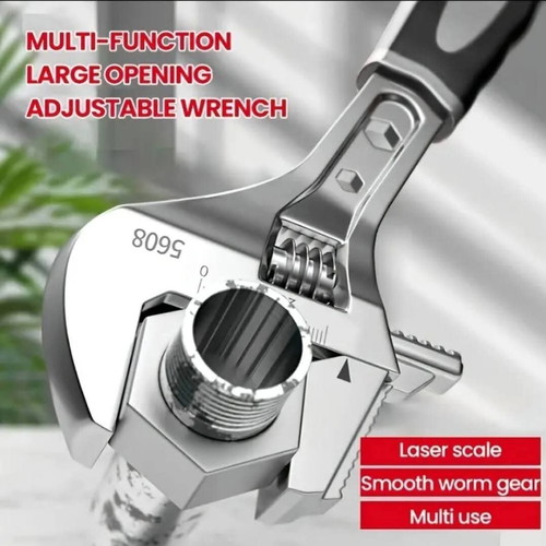 Adjustable multifunctional double-jaw wrench new, French type