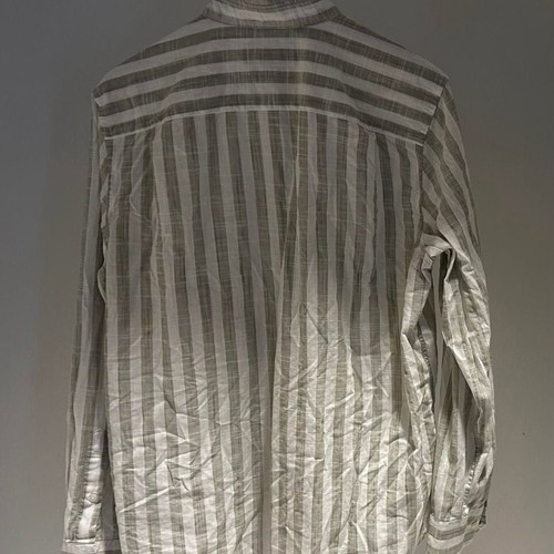 South Blue Medium shirt like new, white/khaki