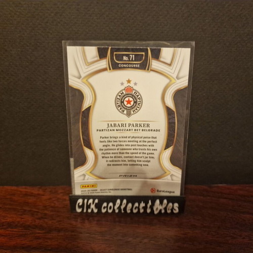 Panini Euroleague Select Partizan Jabari Parker Red Cracked Ice Card new
