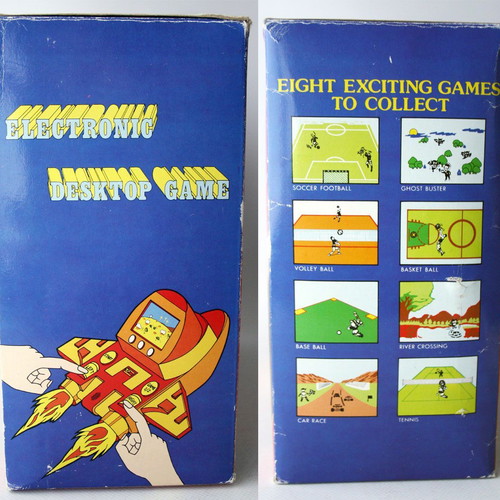 Vintage 80's electronic desktop LCD game car race new