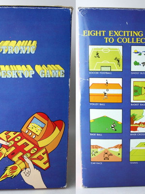 Vintage 80's electronic desktop LCD game car race new