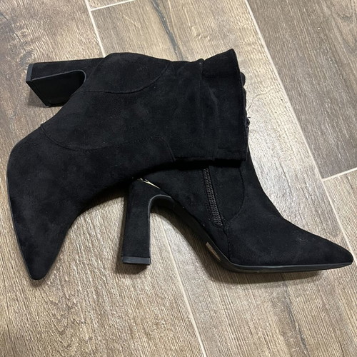 Black high heel ankle boots size 37