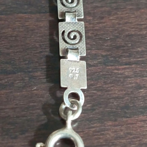 Silver handmade bracelet 925, new, 19 cm