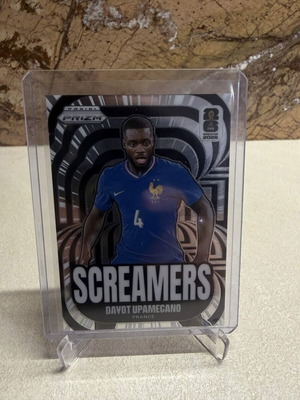 2026 Panini Prizm FIFA World Cup Soccer Screamers Davot Upamecano Silver Prizm new