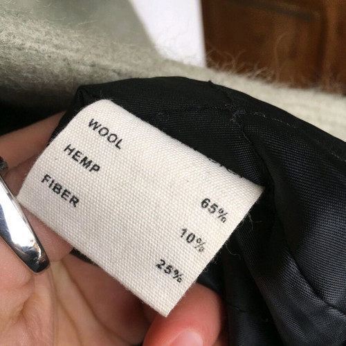 Wool coat Huiglia Cici like new, gray-green, size M