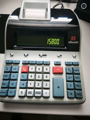 Αριθμομηχανή Olivetti Logos 804T σαν καινούργιο, vintage και πλήρως λειτουργική