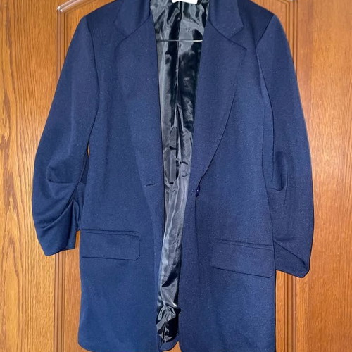 Noobass navy blue blazer with short sleeves, like new, one size