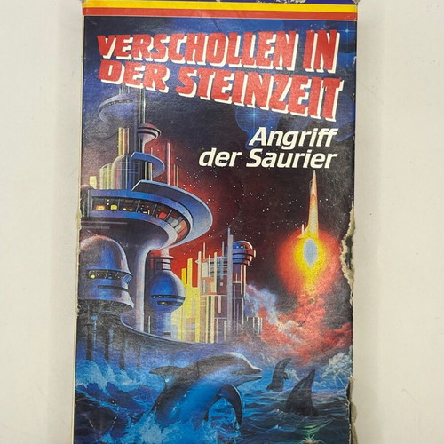 Video cassette used with dubbed animated cartoons