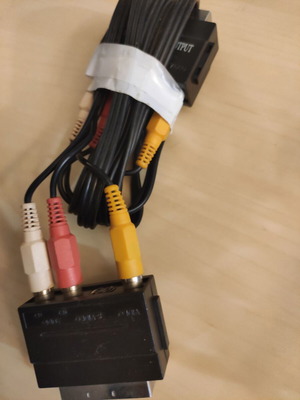 Various cables and adapters used