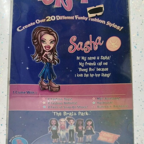 Bratz Sasha Strut It! doll new in box with damaged packaging