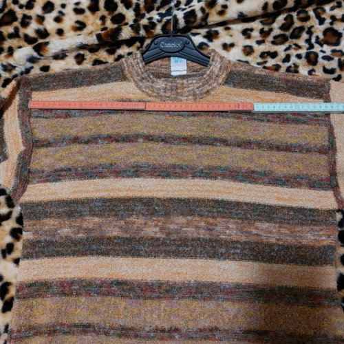 90s style multicolor sweater Greek tailoring