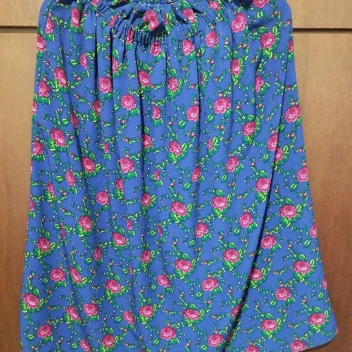 Traditional Polish Midi Skirt unused with folk motif roses