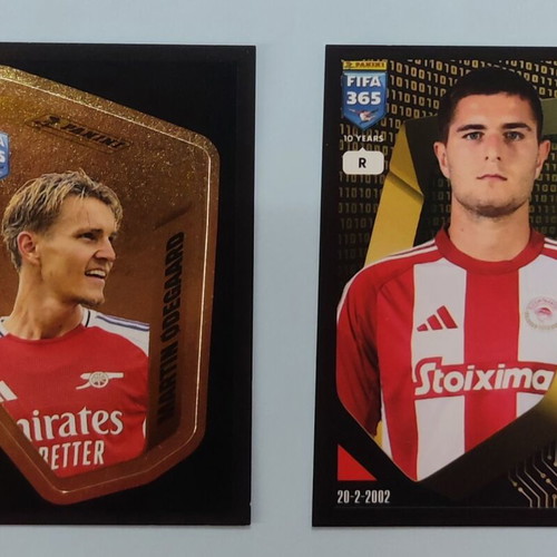 Panini FIFA 365 football stickers like new, set of 3