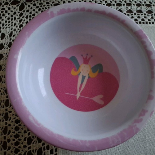 Cups and plastic children's plate used