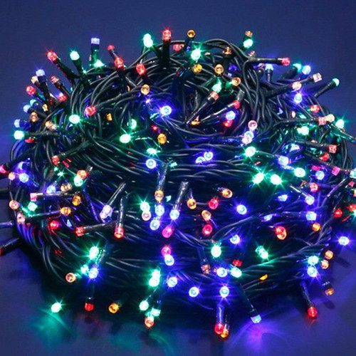 Christmas LED Lights Jumbo 300 Multicolor like new with button