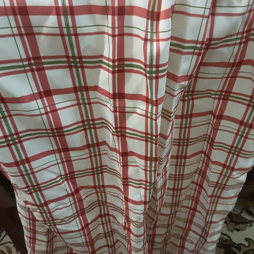 Window curtains set of 2 made of cotton satin