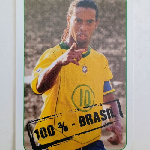 Robinho Brazil collectible card used, 2006