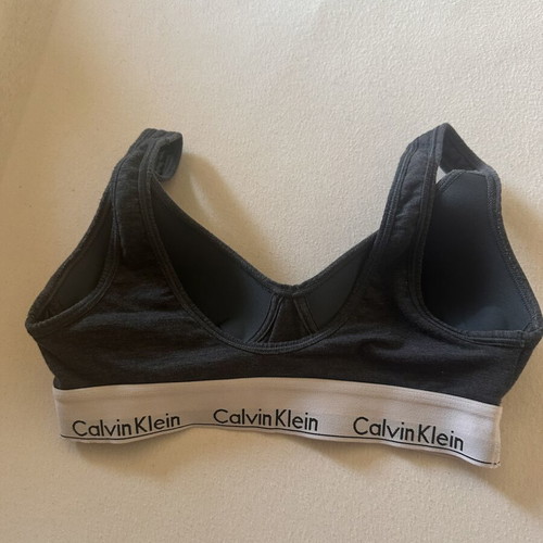 Calvin Klein sports bra used, size S, blue