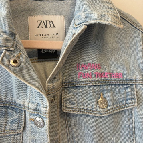 Minnie denim jacket Zara like new, size 4-5 years