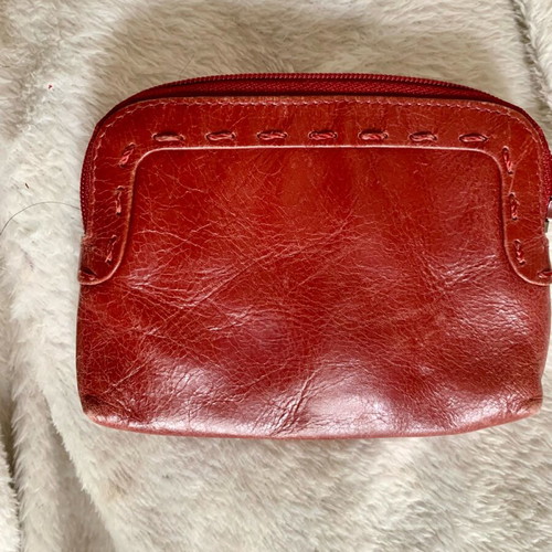 John Lewis leather wallet like new, chestnut color
