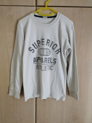 Children's long-sleeve shirt used, white, size 134 cm