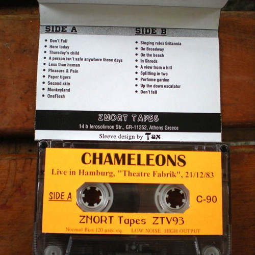 Chameleons rare cassette live in Hamburg 21/12/1983 used, rock