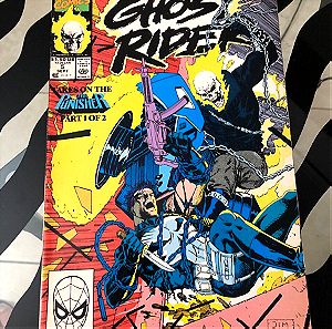 GHOST RIDER 5 VS THE PUNISHER NM/VF JIM KEE COVER 1990 MARVEL COMICS 1st PRINT MARK TEXEIRA