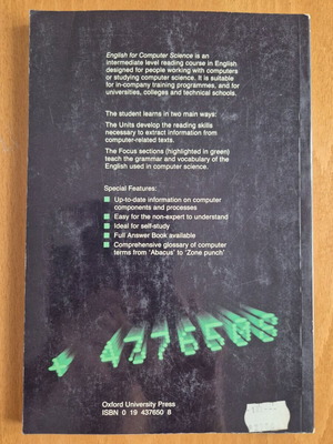 English for Computer Science used language learning book