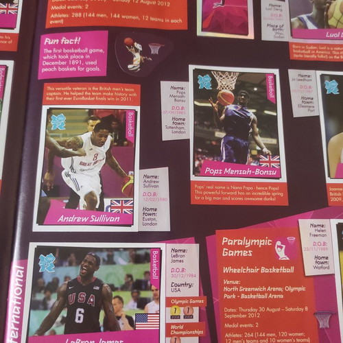 Panini album Olympic Games 2012 London used