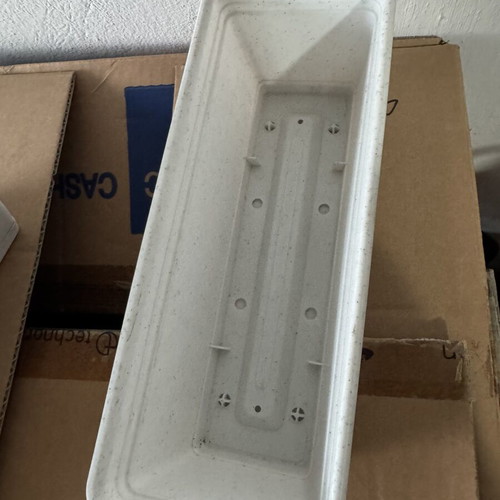 Mini flower boxes, set of 4, detachable bottom with drainage holes