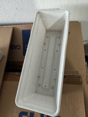 Mini flower boxes, set of 4, detachable bottom with drainage holes
