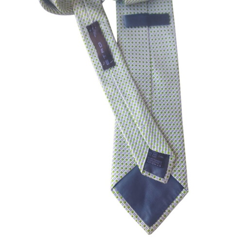 Etro silk tie new, green and purple