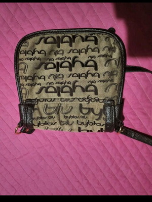 Byblos crossbody bag like new, beige fabric