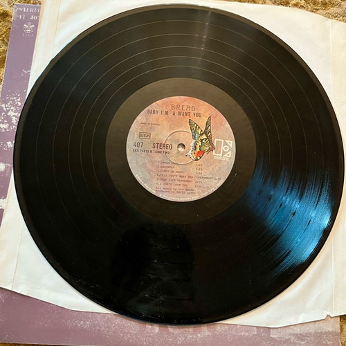 Bread Baby I'm A Want You 1972 LP used, Electra Records