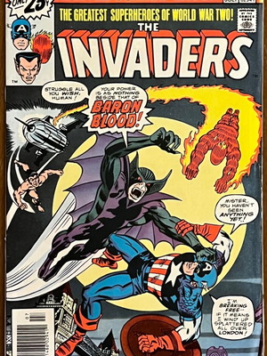 The Invaders No.7 Marvel Comics Group used, key issue with Baron Blood