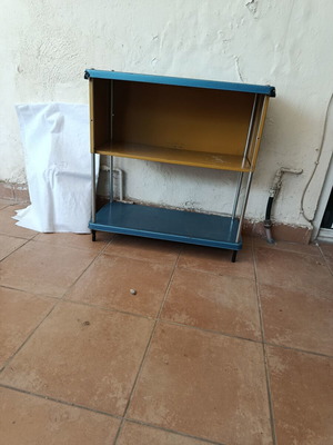 Metal cabinet Campink used, foldable with two shelves