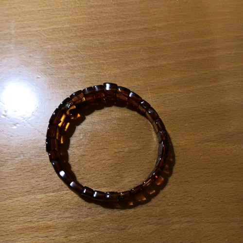 Amber bracelet new in honey, brown, and orange shades