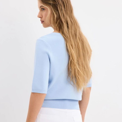 Mohito light blue blouse short sleeve brand new XS