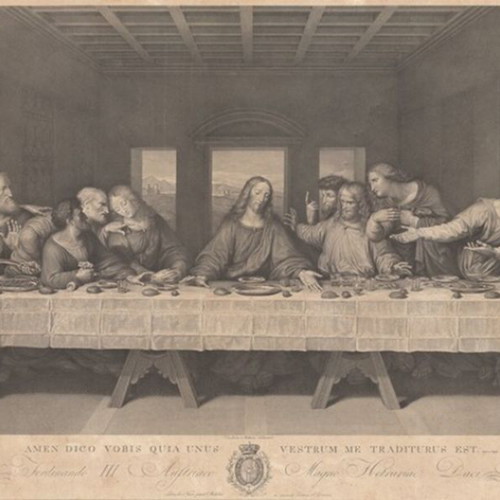 The Last Supper print Raphael Morghen new faithful reproduction