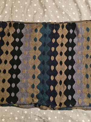Amelie knitted scarf like new, multicolored, 2 meters long