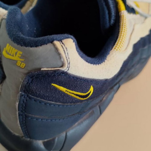 Nike SB x Coston sneakers, blue and yellow, size 45