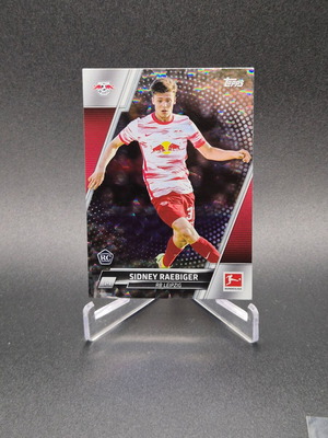 2021-22 Topps Bundesliga Speckle Foil Sidney Raebiger Rookie Card used